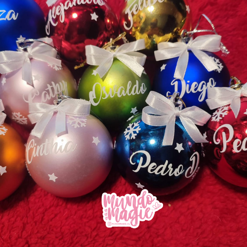 Pack  6 Esferas Personalizadas 6cm